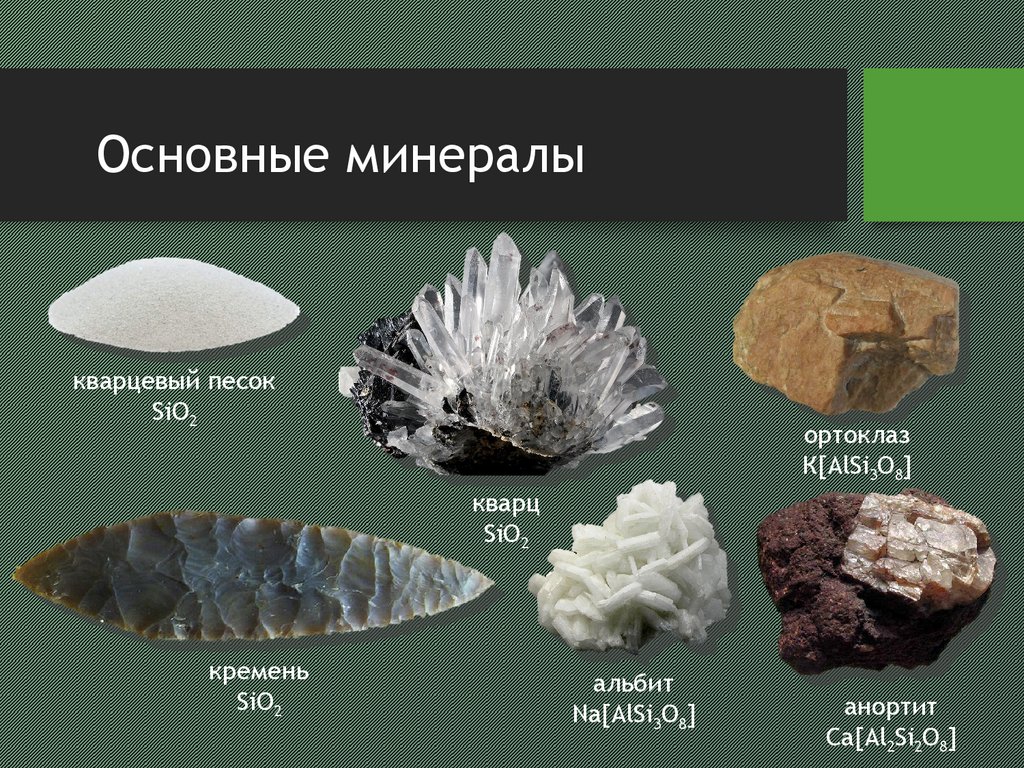 Основным компонентом минерала. Важнейшие минералы. Основные минералы углерода. Песок минерал. Распространённые виды минералов.