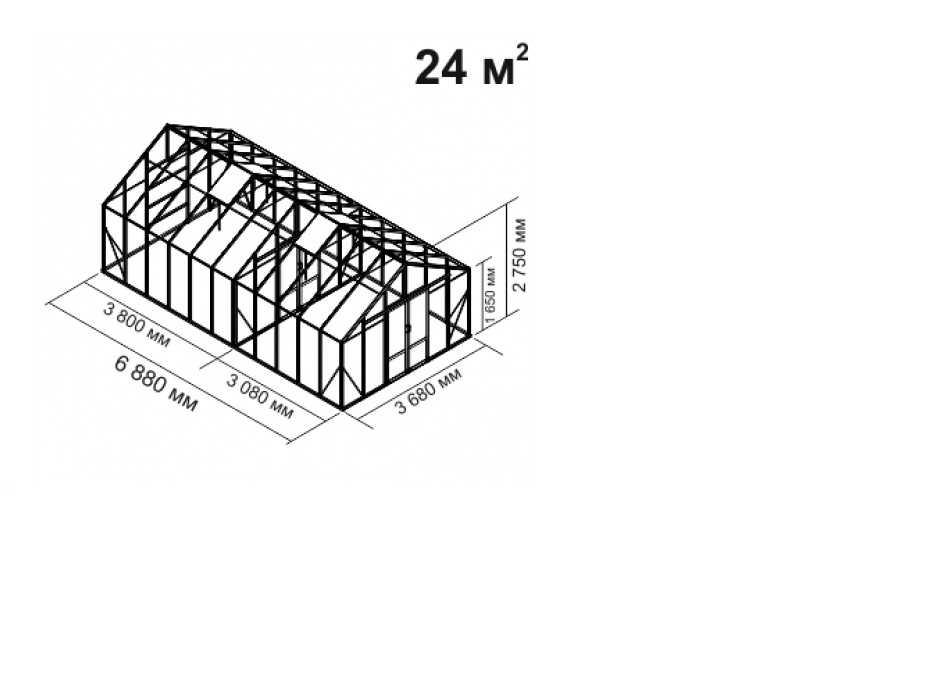 Каркас теплицы 3х6 чертежи