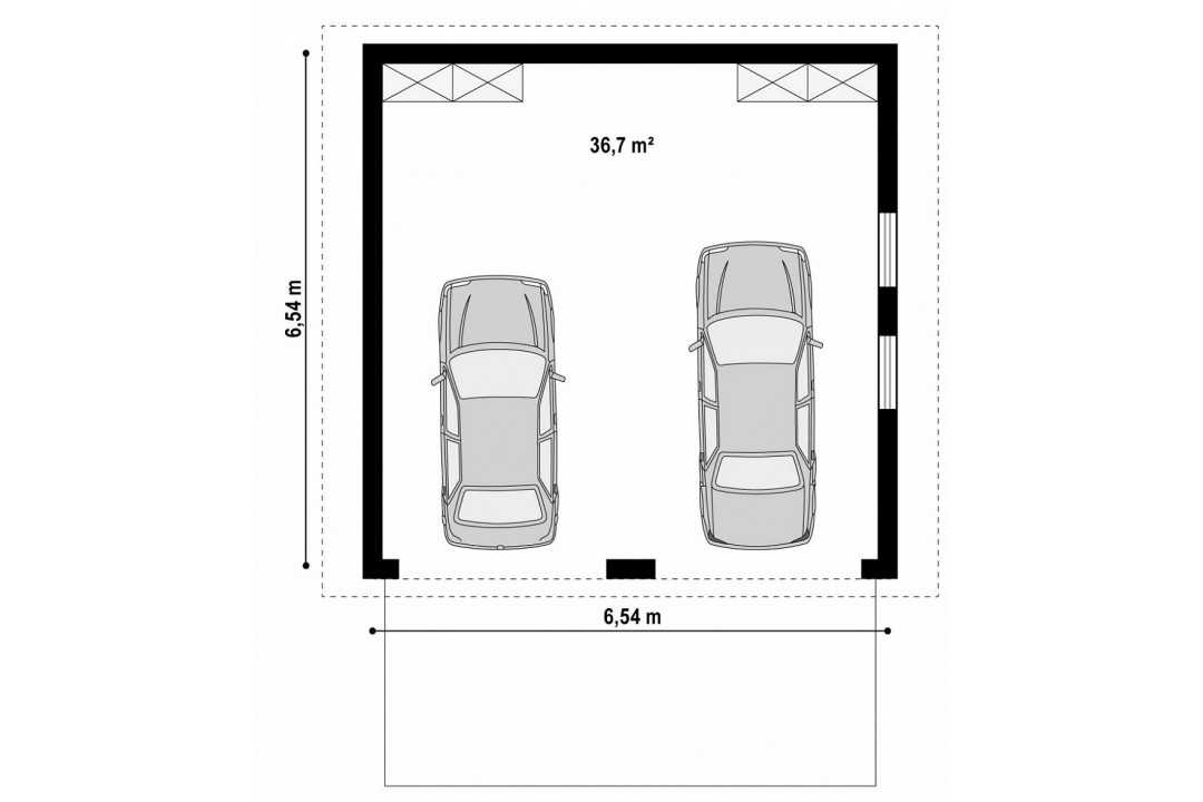 Проект гаража на две машины