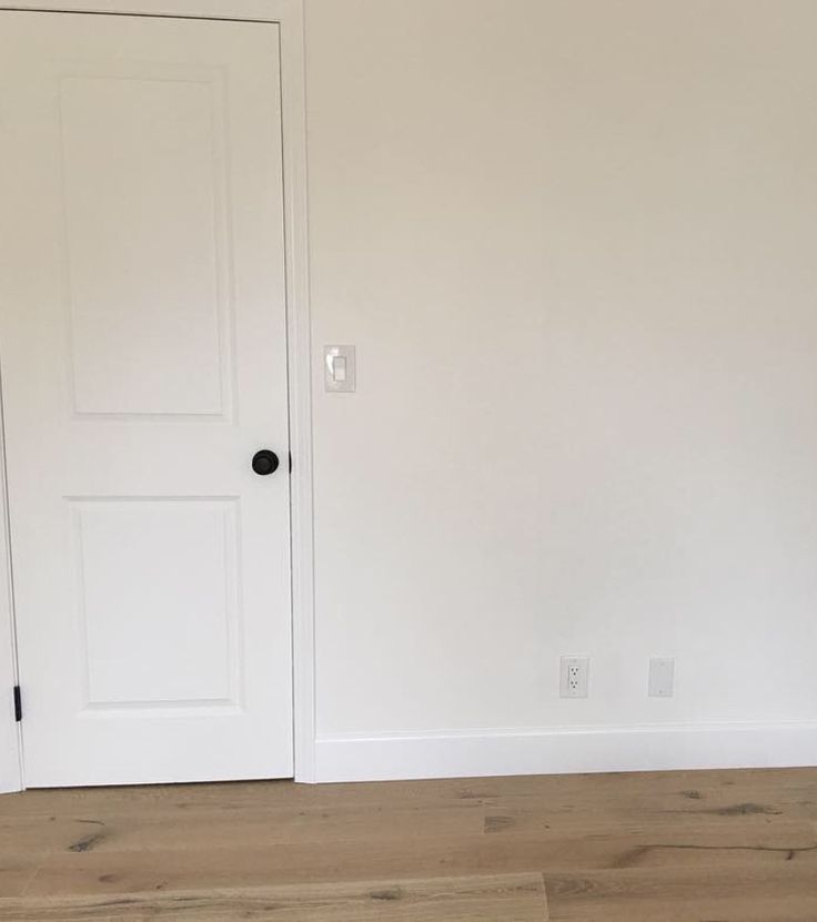 Фото белая дверь на белой стене
