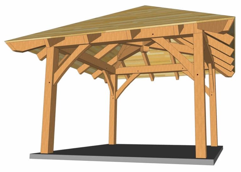 Вальмовая крыша для беседки: Как сделать четырехскатную крышу для .