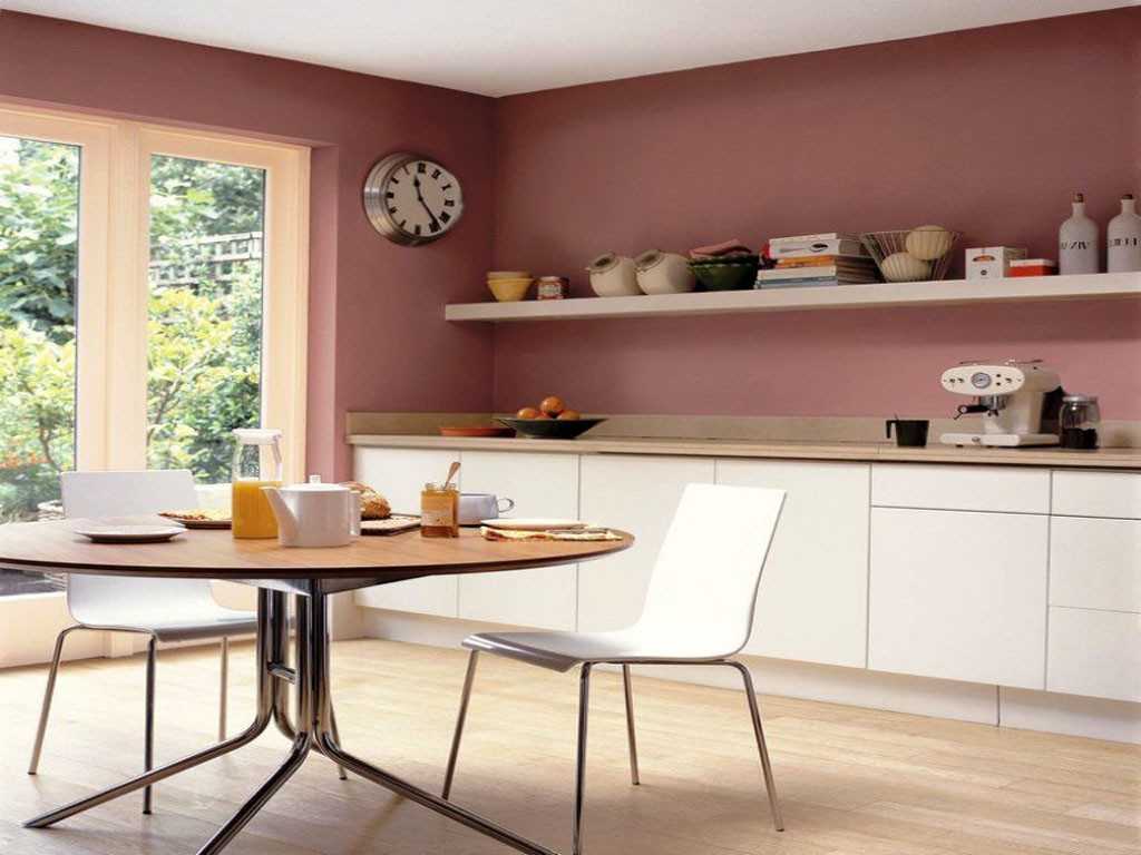 Дизайн покраски стен на кухне фото готовых интерьеров