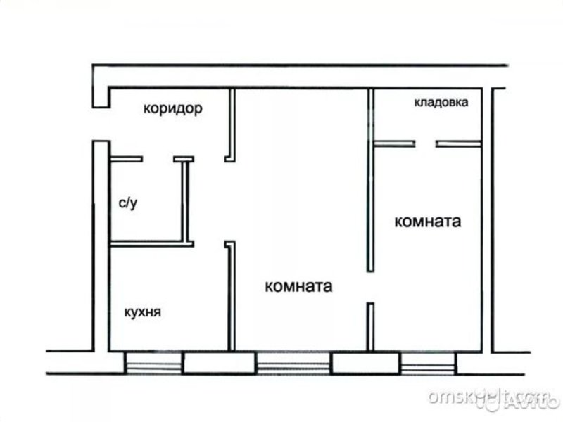 Чертеж хрущевки 3 комнаты