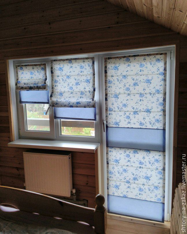 Рулонные шторы в деревянном доме фото внутри