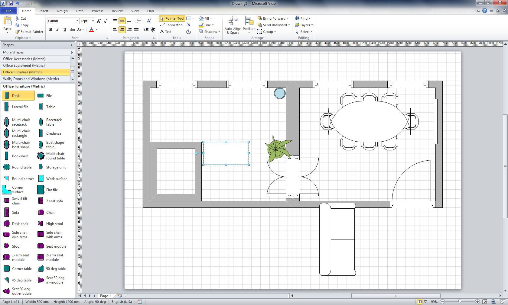 Office Visio чертеж