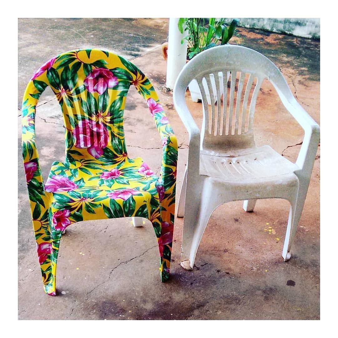 Декорирование пластиковых стульев