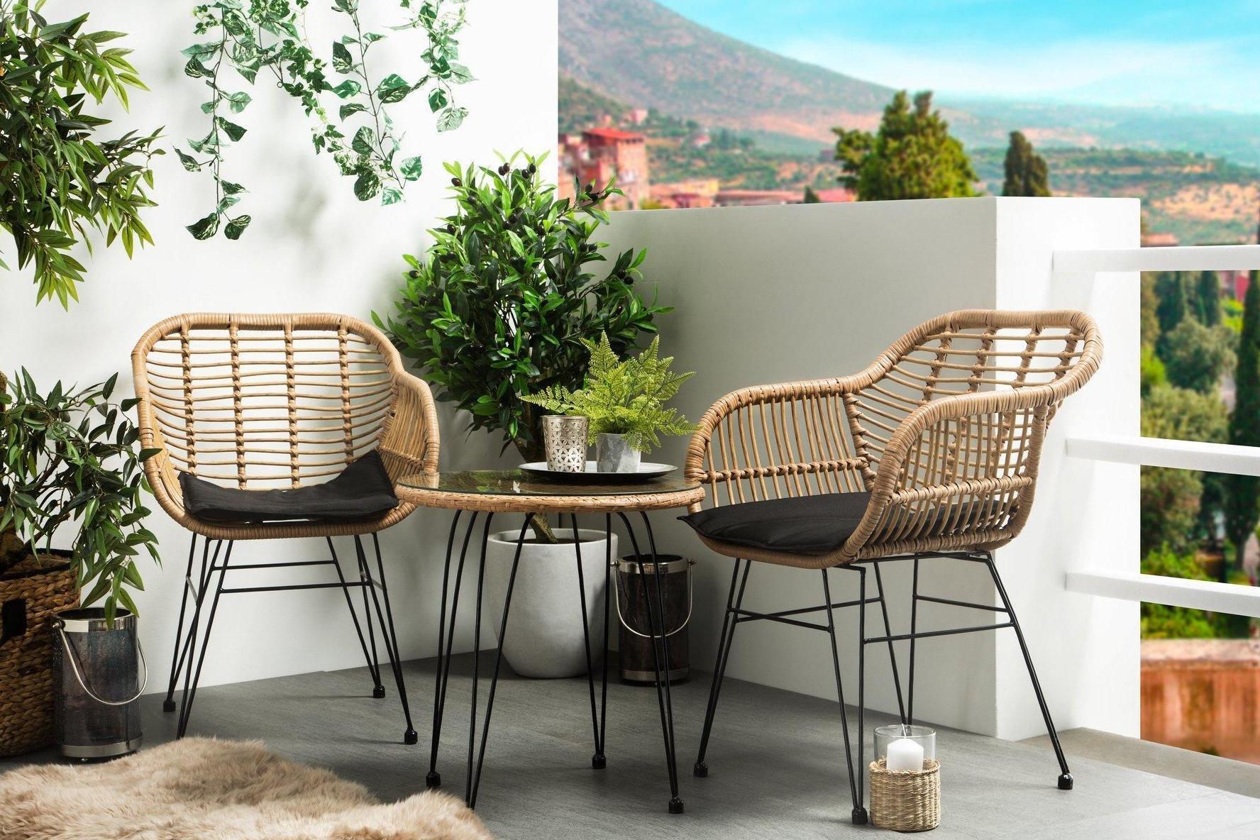 Bamboo Table Chairs and Garden