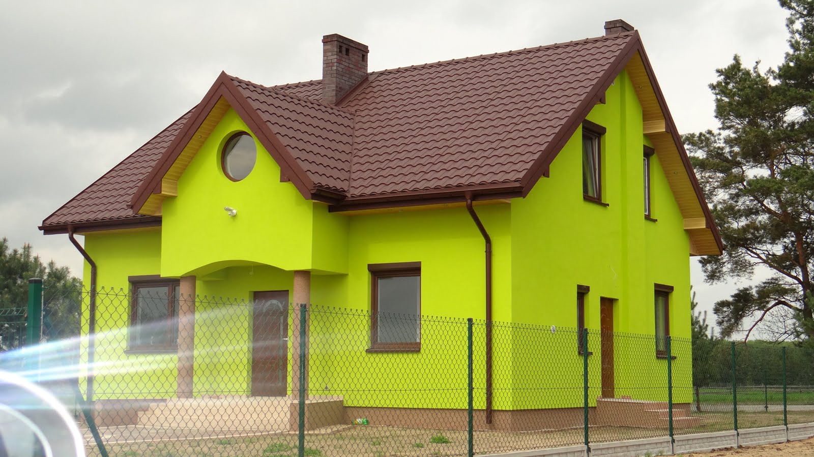 фасад зеленым цветом фото