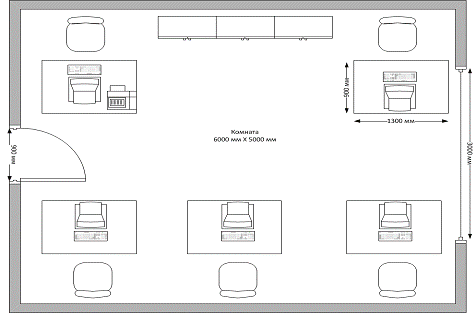 Чертеж кабинета. САНПИН 2.2.2/2.4.1340-03 схема расположения рабочих мест. Расположение рабочих мест. Схема рабочих мест в офисе. Расположение рабочих мест в офисе схема.